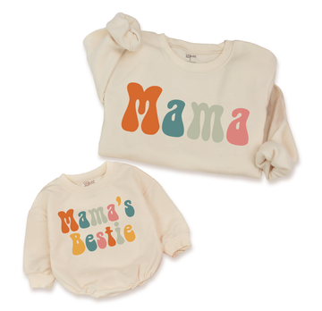 Mamas Bestie Tees & Rompers: Matching outfits for moms and their little ones.
