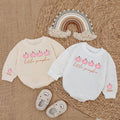 Baby Bodysuit Romper Long Sleeve Little Pumpkin Personalized Custom Babysuit - Gift For Baby And Mom - LuthCreative