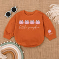 Baby Bodysuit Romper Long Sleeve Little Pumpkin Personalized Custom Babysuit - Gift For Baby And Mom - LuthCreative