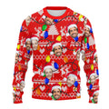 Personalized Gift Custom Ugly Christmas Sweater, Custom Face Crewneck Sweatshirt, Personalized Family Photo Sweater, Custom Gift for Men Women, Family Party Gifts Wool Sweater - LuthCreative