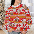 Personalized Gift Custom Ugly Christmas Sweater, Custom Face Crewneck Sweatshirt, Personalized Family Photo Sweater, Custom Gift for Men Women, Family Party Gifts Wool Sweater - LuthCreative