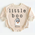 Romper Baby Long Sleeve Customize Little Boo - Personalized Custom Babysuit - Gift For Baby - LuthCreative