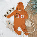 Custom Bestie Baby bodysuit and Hat Full Set, Newborn Set, Baby Shower Gift, Long Sleeve Bodysuit, Customized Name - LuthCreative