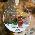Personalized The Love Between a Mother and  Daughter is Forever 2024 Acrylic Ornament - LuthCreative