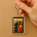 3D Style Electrician Keychain - Custom Father's Day Gift for Him 