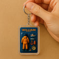 3D Style Fishing Keychain - Custom Father's Day Gift for Him 