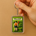3D Style Fitness Keychain - Custom Father's Day Gift for Him Gym Theme