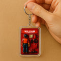 3D Style Trucker Keychain - Custom Father's Day Gift for Him 