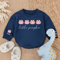 Baby Bodysuit Romper Long Sleeve Little Pumpkin Personalized Custom Babysuit - Gift For Baby And Mom - LuthCreative