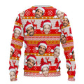 Personalized Gift Custom Ugly Christmas Sweater, Custom Face Crewneck Sweatshirt, Personalized Family Photo Sweater, Custom Gift for Men Women, Family Party Gifts Wool Sweater - LuthCreative