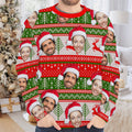 Personalized Gift Custom Ugly Christmas Sweater, Custom Face Crewneck Sweatshirt, Personalized Family Photo Sweater, Custom Gift for Men Women, Family Party Gifts Wool Sweater - LuthCreative