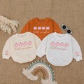 Baby Bodysuit Romper Long Sleeve Little Pumpkin Personalized Custom Babysuit - Gift For Baby And Mom - LuthCreative