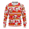 Personalized Gift Custom Ugly Christmas Sweater, Custom Face Crewneck Sweatshirt, Personalized Family Photo Sweater, Custom Gift for Men Women, Family Party Gifts Wool Sweater - LuthCreative