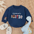 Baby Romper Long Sleeve Customize Mama's Bestie Personalized Custom Babysuit - Gift For Baby - LuthCreative