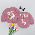 Baby Romper Long Sleeve Customize Halfway to the One Personalized Custom Babysuit - Gift For Baby - LuthCreative