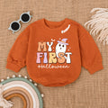 Baby Romper Long Sleeve Customize My First Halloween Personalized Custom Babysuit - Gift For Baby - LuthCreative