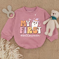 Baby Romper Long Sleeve Customize My First Halloween Personalized Custom Babysuit - Gift For Baby - LuthCreative