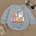 Baby Romper Long Sleeve Customize My First Halloween Personalized Custom Babysuit - Gift For Baby - LuthCreative