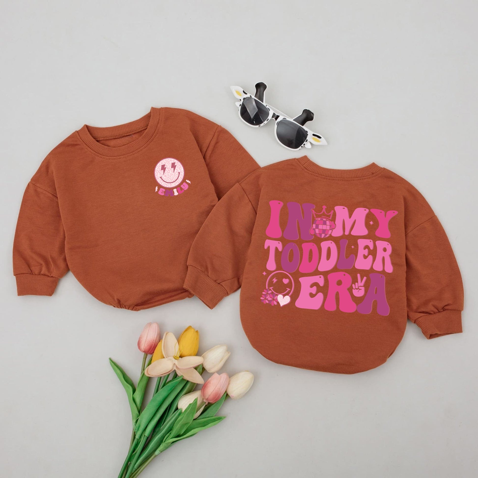 Baby Romper Long Sleeve Customize In My Toddler Era Personalized Custom Babysuit - Gift For Baby - LuthCreative
