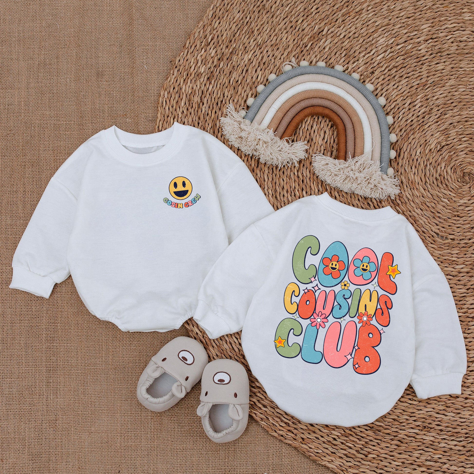 Baby Romper Long Sleeve Customize Cool Cousins Club Personalized Custom Babysuit - Gift For Baby - LuthCreative