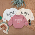 Baby Romper Long Sleeve Customize Besties Just like our moms Personalized Custom Babysuit - Gift For Baby - LuthCreative