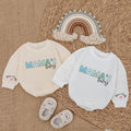 Baby Bodysuit Romper Long Sleeve Customize Mama's Boy Personalized Custom Babysuit - Gift For Baby & Mom - LuthCreative