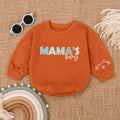 Baby Bodysuit Romper Long Sleeve Customize Mama's Boy Personalized Custom Babysuit - Gift For Baby & Mom - LuthCreative