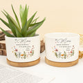 A Bouquet of Love: If Mom Were Flowers, I'd Pick You – Birth Month Flower Custom Name Ceramic Plant Pot