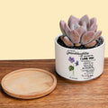 A Gift of Love and Wisdom: To My Granddaughter Birth Flower Personalized Plant Pot
