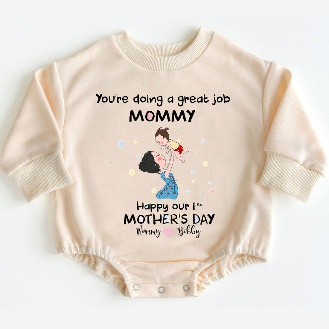 This adorable romper is the ultimate choice for new moms celebrating their *first* Mother's Day! Imagine the smiles, the photos, and the overwhelming feeling of love. This outfit is perfect for family gatherings, capturing precious photos, or simply making this special day extra memorable. It makes for an exceptional First Mother's Day gift that will be treasured for years to come.