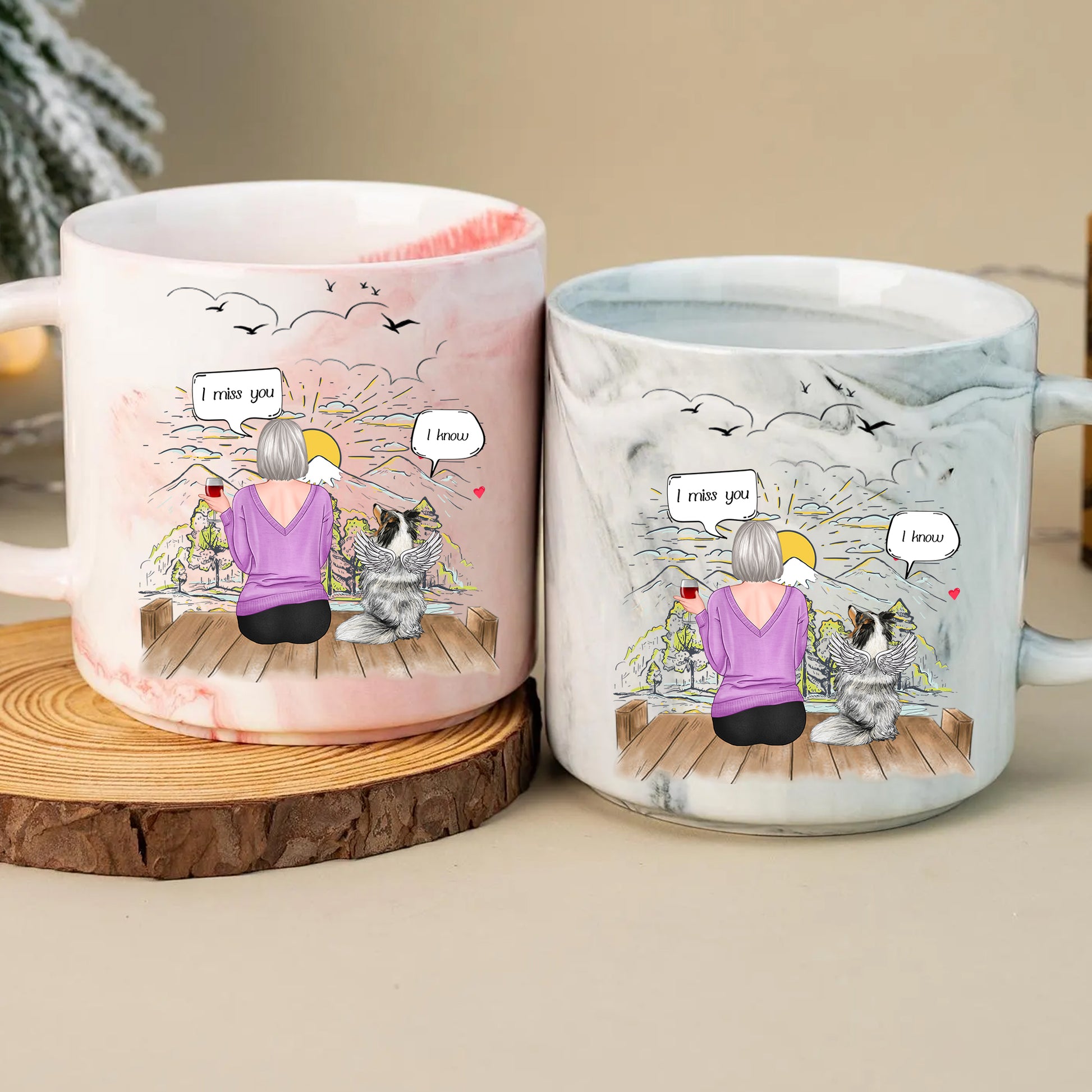 A Heartfelt Reminder: Personalized Marble Mug to Express Your Love
