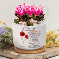A Love That Lasts Forever: To My Granddaughter, Never Forget That I Love You – Birth Month Flower Ceramic Plant Pot