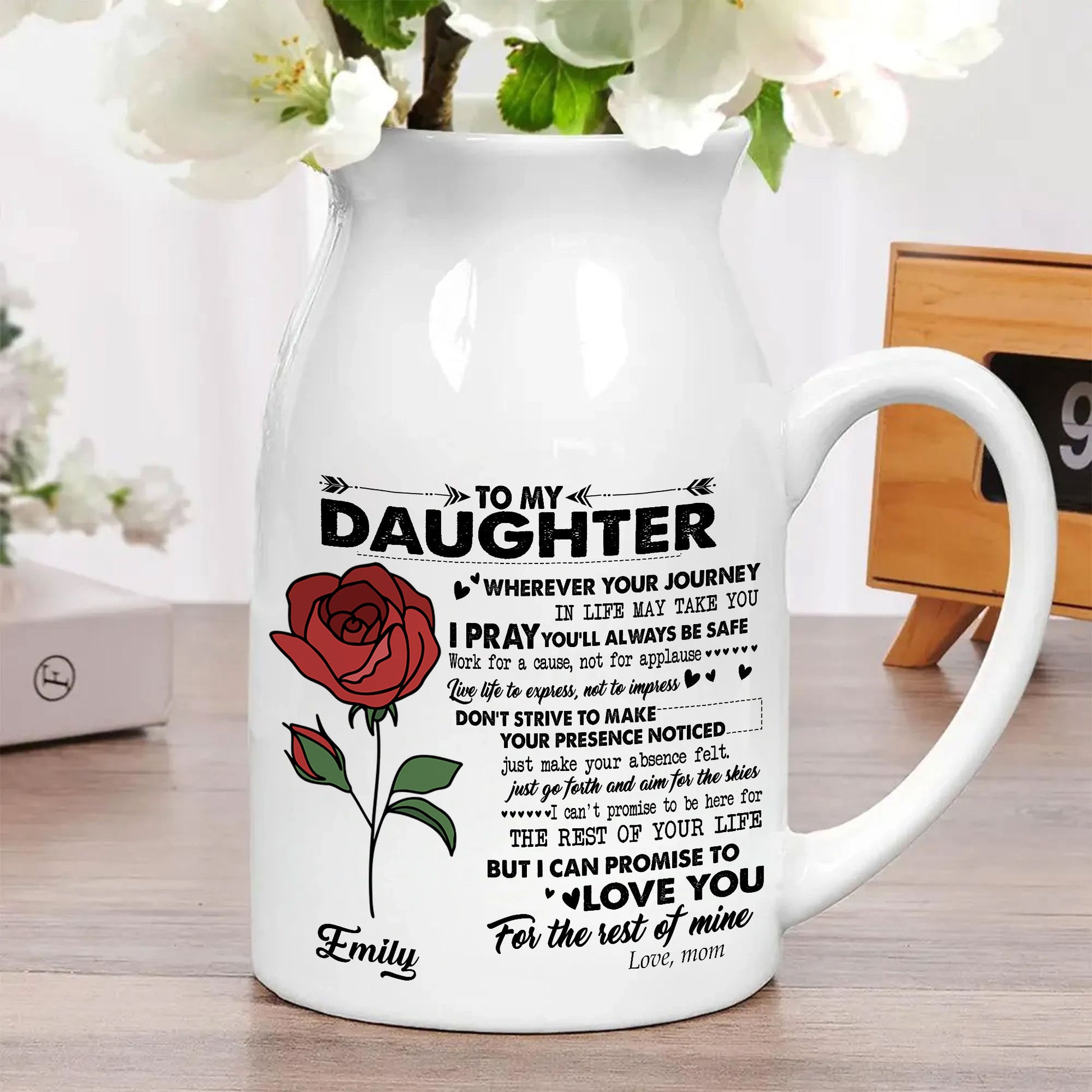 A Mother's Love That Travels Every Mile | Botanical Journey Keepsake For Daughters
