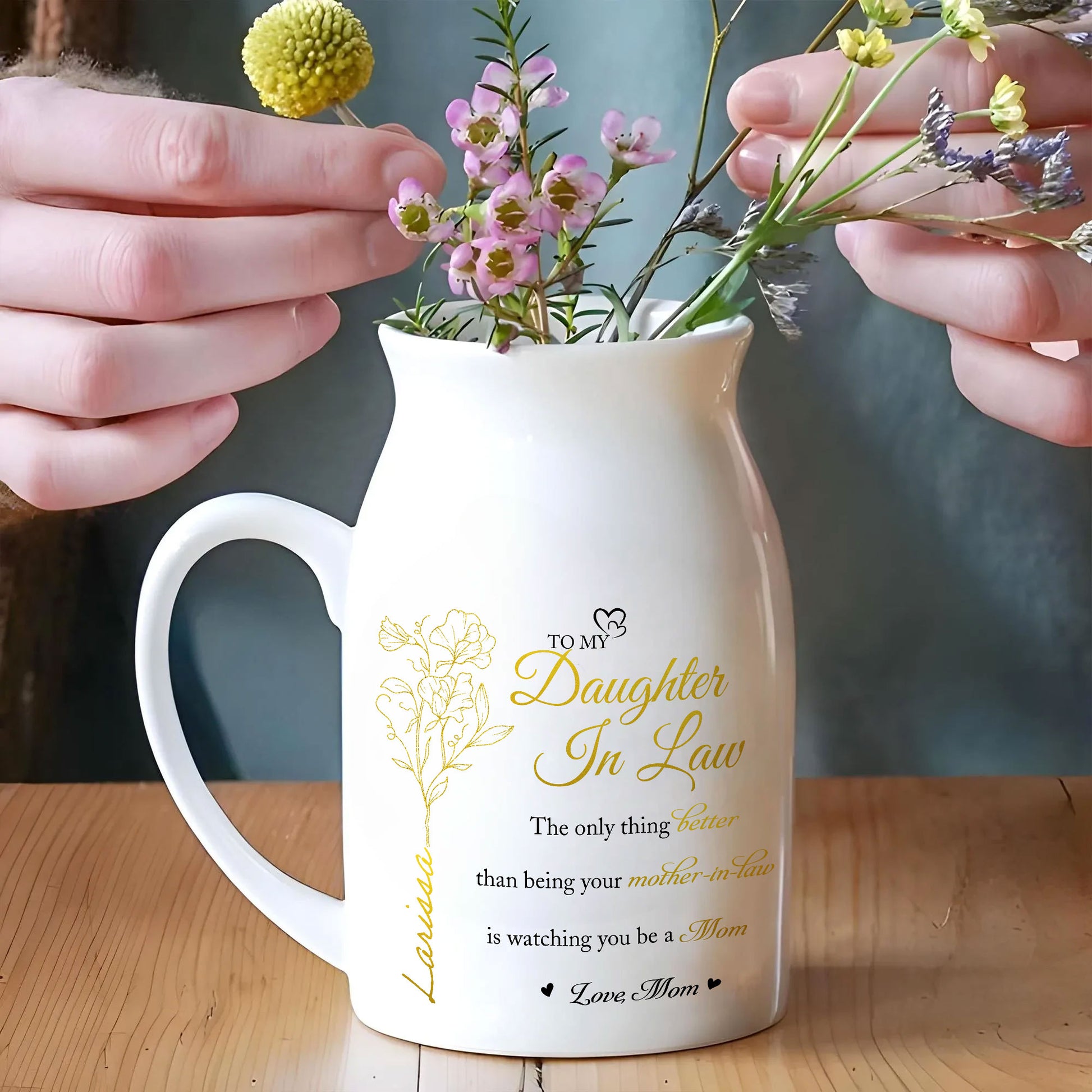 A Thoughtful Gift for Every Mother’s Day: The Birth Flower Personalized Ceramic Vase
