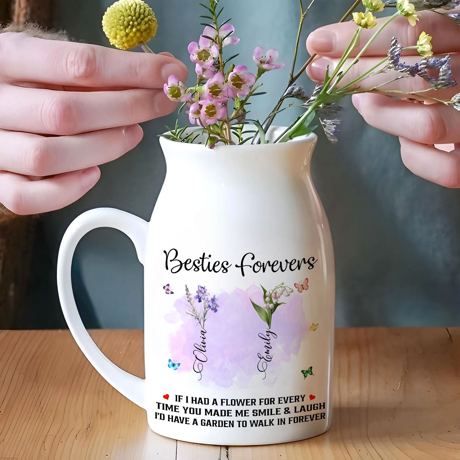 Always Sisters Besties Forever Birthday Gifts For Besties vase