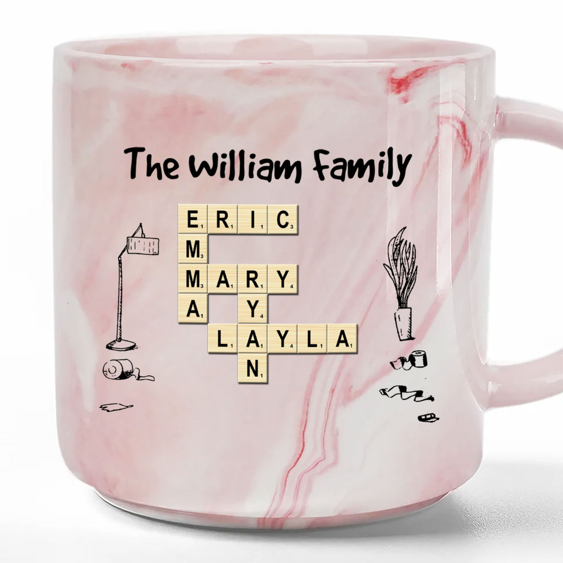 Badass Mom Vibes: Custom Marble Mug for the Unstoppable Woman
