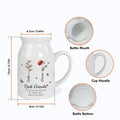 Best Friends It's Not What We Have In Life Birth Flower Personalized Ceramic Vase
