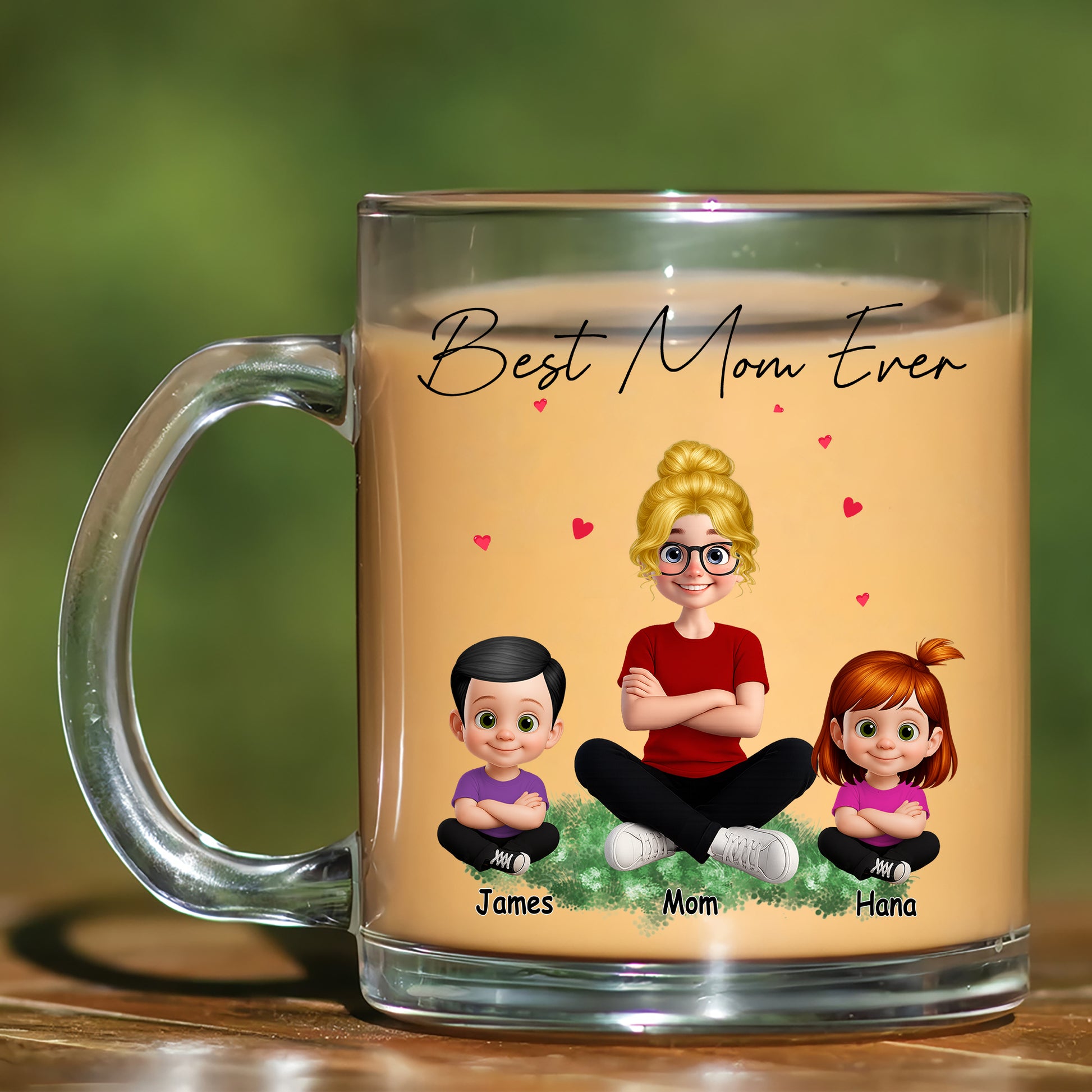 Best Mom Ever Personalized Mug - Custom Gift with Mom & Kids Names
