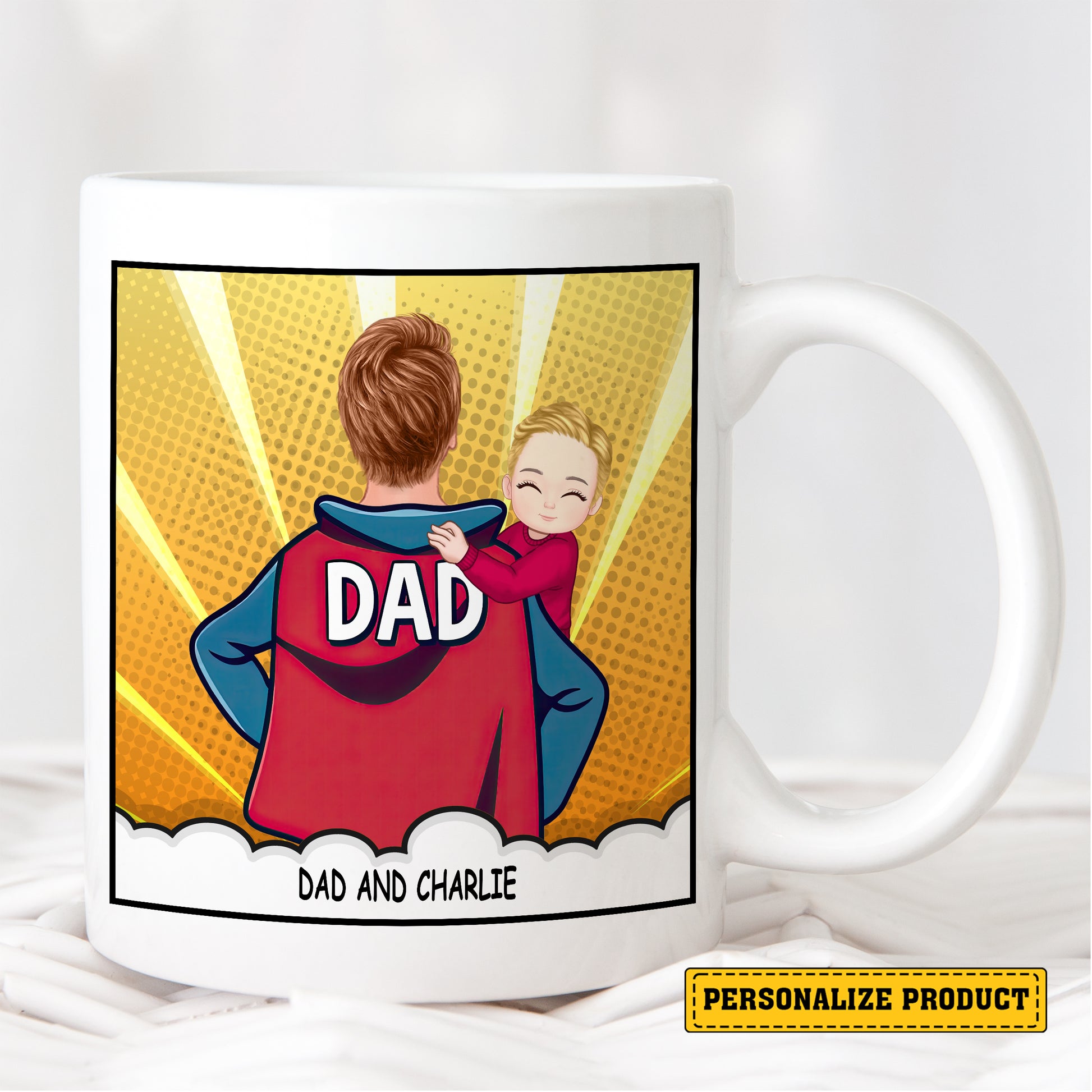 Best Superhero Dad Mug