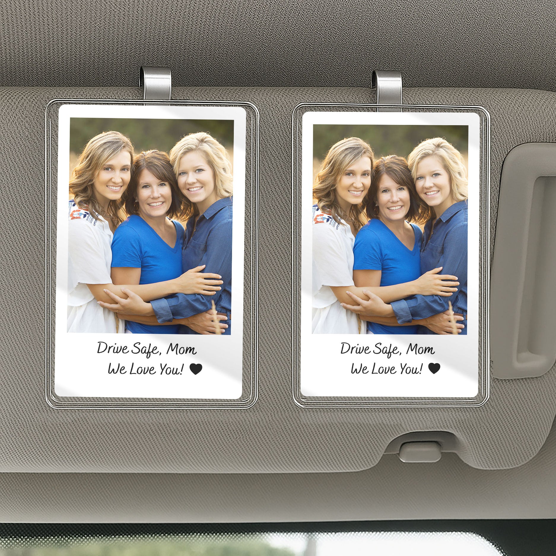 Car Visor Clip Gift for Mom - Sentimental Custom Photo with Special Date