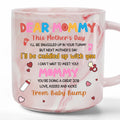 Celebrate Motherhood: Personalized Marble Mug with Ultrasound Photo