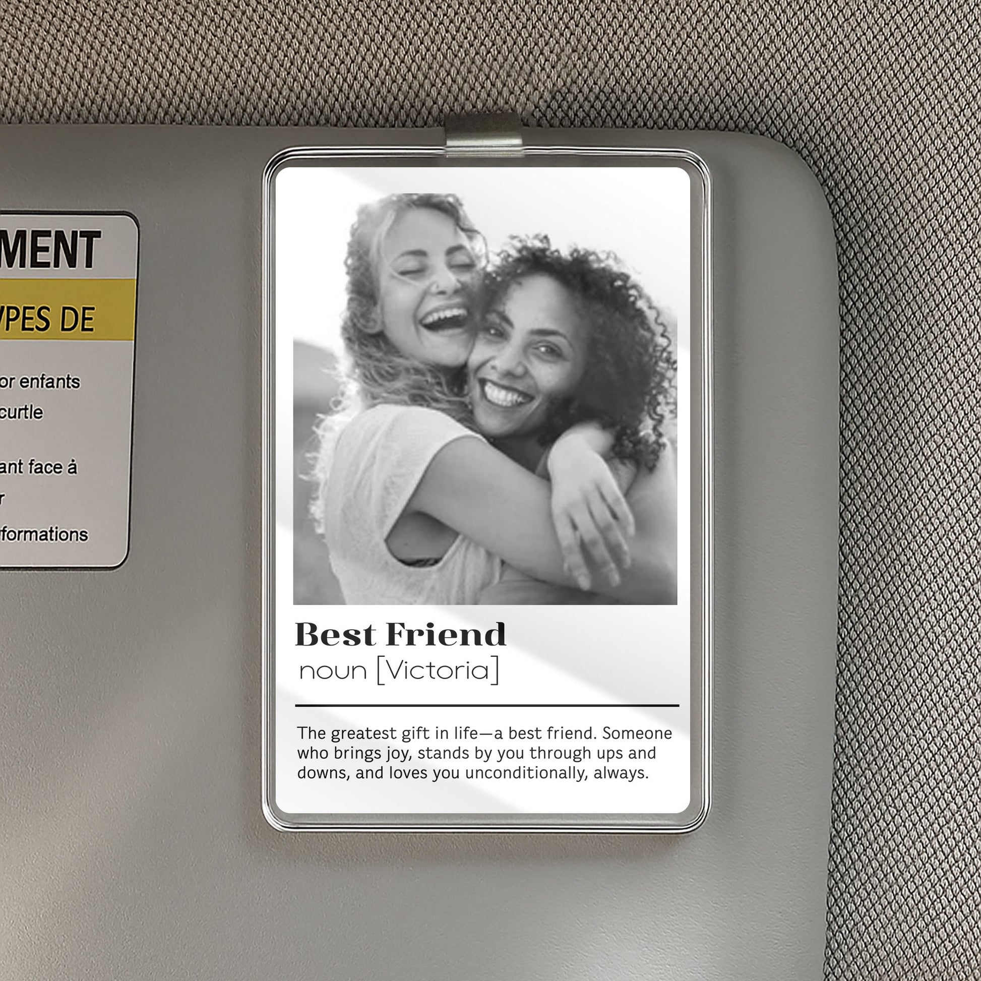 Celebrate Sisterhood On the Go – Personalized Best Friend Gift Car Visor Clip That Keeps Her Close Wherever You Go

