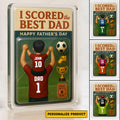 Celebrate Your #1 Dad with This Personalized Soccer-Themed Acrylic Gift – Custom Names & 3D Father’s Day Decor

