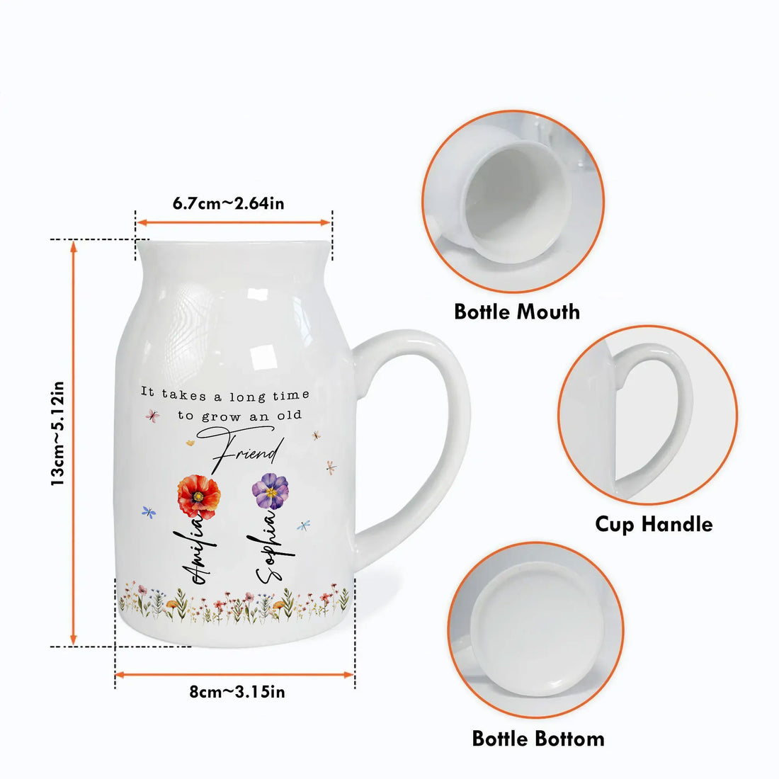 It Takes A Long Time To Grow An Old Friend Vase
