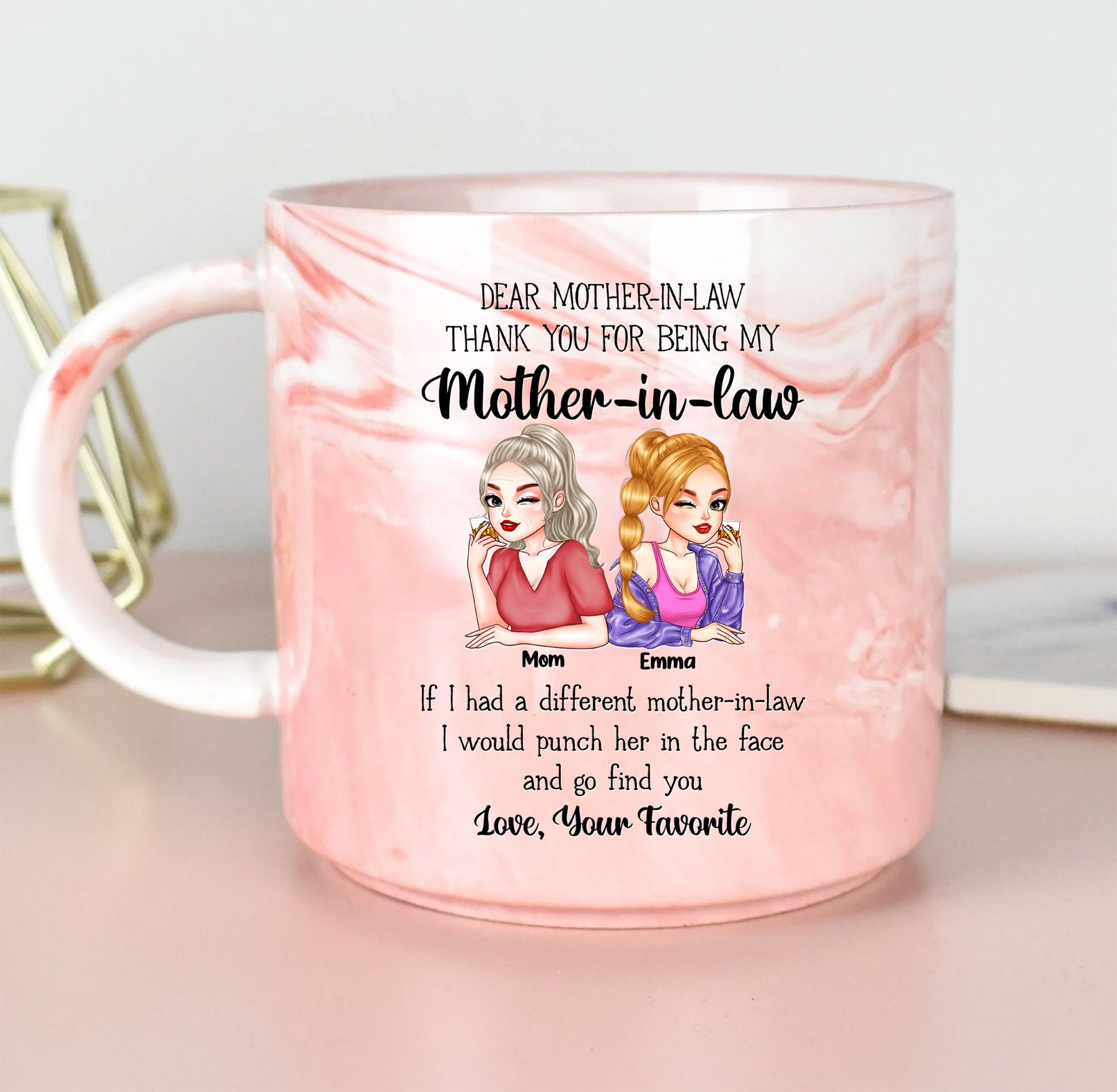 Cherished Moments: Show Your Appreciation with a Custom Marble Mug
