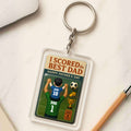 Custom 3D Soccer Dad Keychain – Acrylic Father’s Day Gift from Son – I Scored the Best Dad Design with Personalized Details