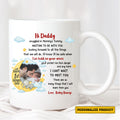 Custom Baby Bump to Daddy Mug – Thoughtful First Father’s Day Gift with Heartfelt Message – Perfect for Expecting Fathers to Treasure Forever