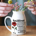 Custom Birth Flower Gift For Daughter Vase 