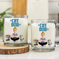 Custom Cat Lover Mug for Dad - Personalized Pet and Owner Gift
