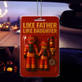 Custom Firefighter Father Daughter Car Hanging Decor - Personalized Gift